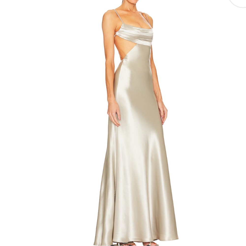 SAU LEE x REVOLVE Paula Gown in Silver NWT size 6 - Picture 2 of 10